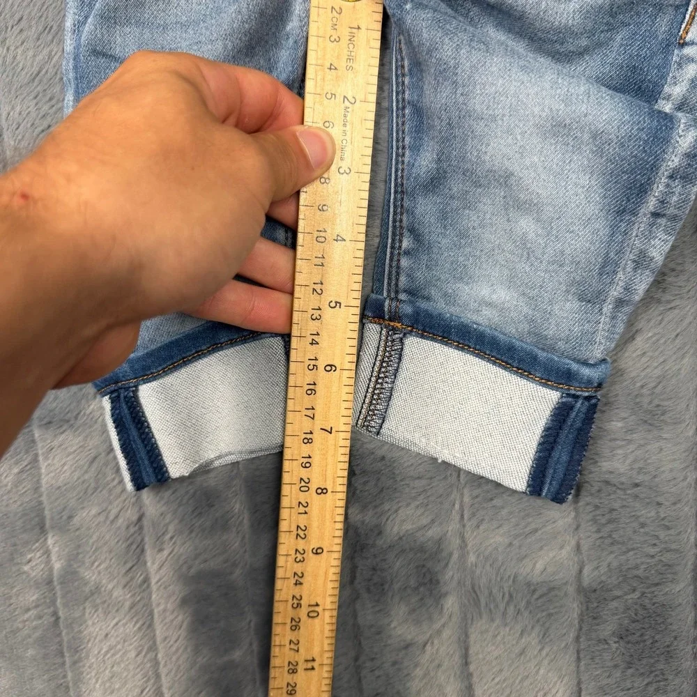 Hudson Kids Blue Denim Jeans Light Wash Cuffed 18 Months Toddler Boys Girls